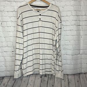 Vintage Wrangler Jeans Co Men's Long Sleeve Shirt Stripe Beige Brown Size XL